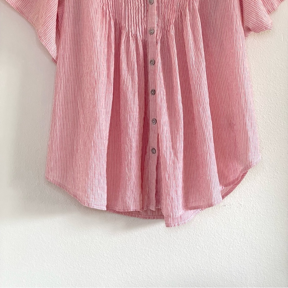The Nines by HATCH Light Pink Button-Down Blouse - Picture 7 of 13
